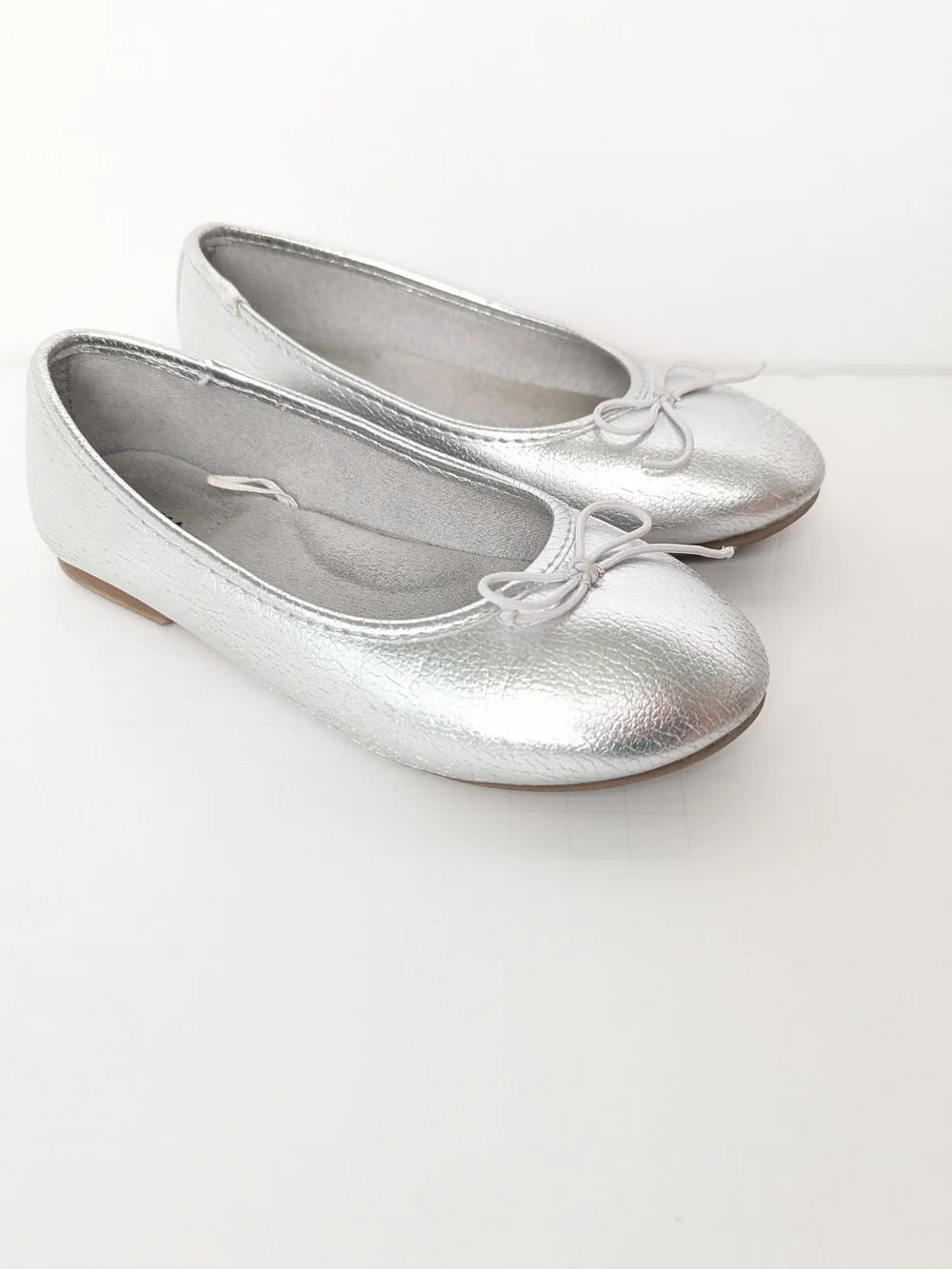 Sonoma Metallic Silver Ballet Flats with Bow